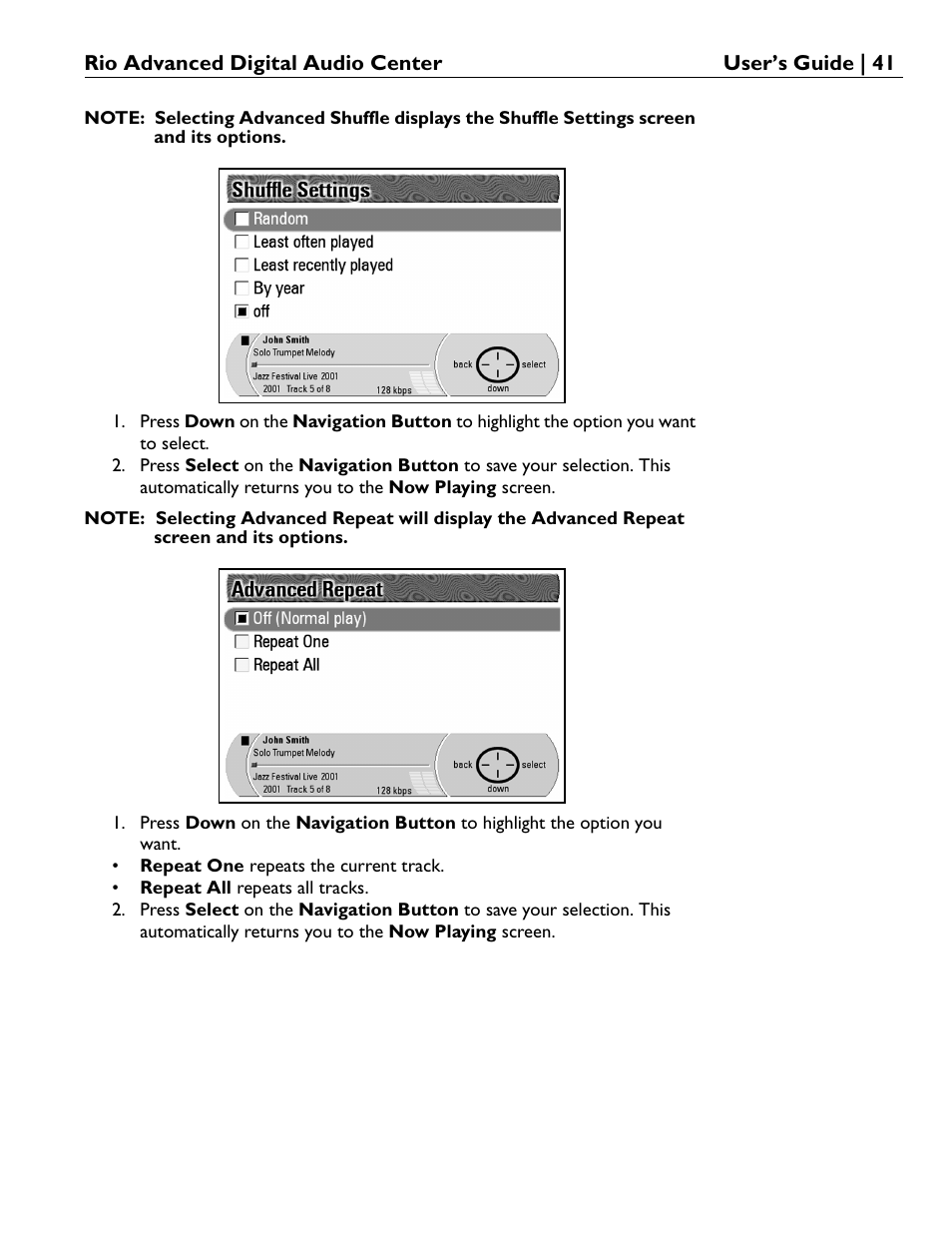 Rio Audio Advanced Digital Audio Center User Manual | Page 43 / 116