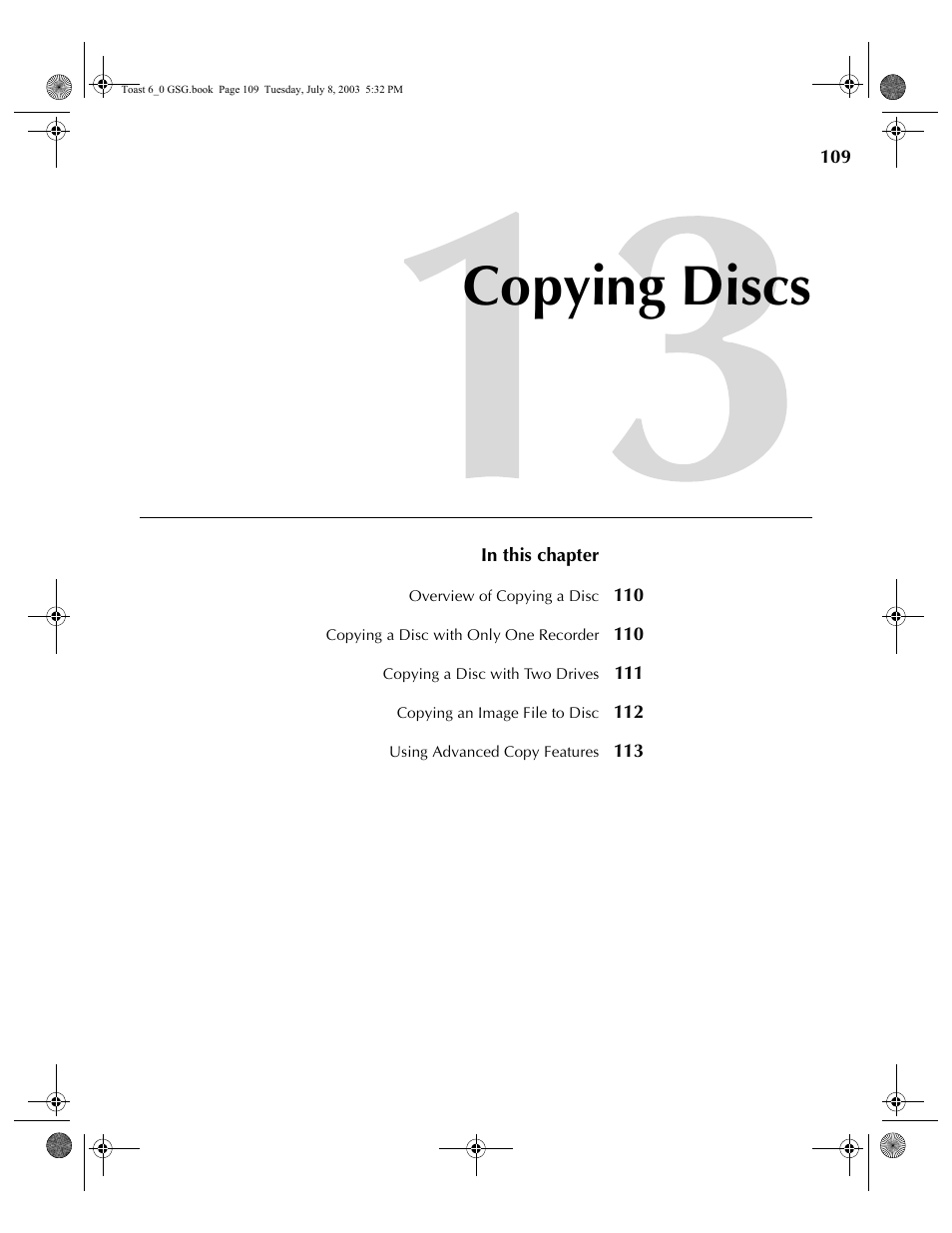 Copying discs | Roxio TOAST 6 User Manual | Page 119 / 132