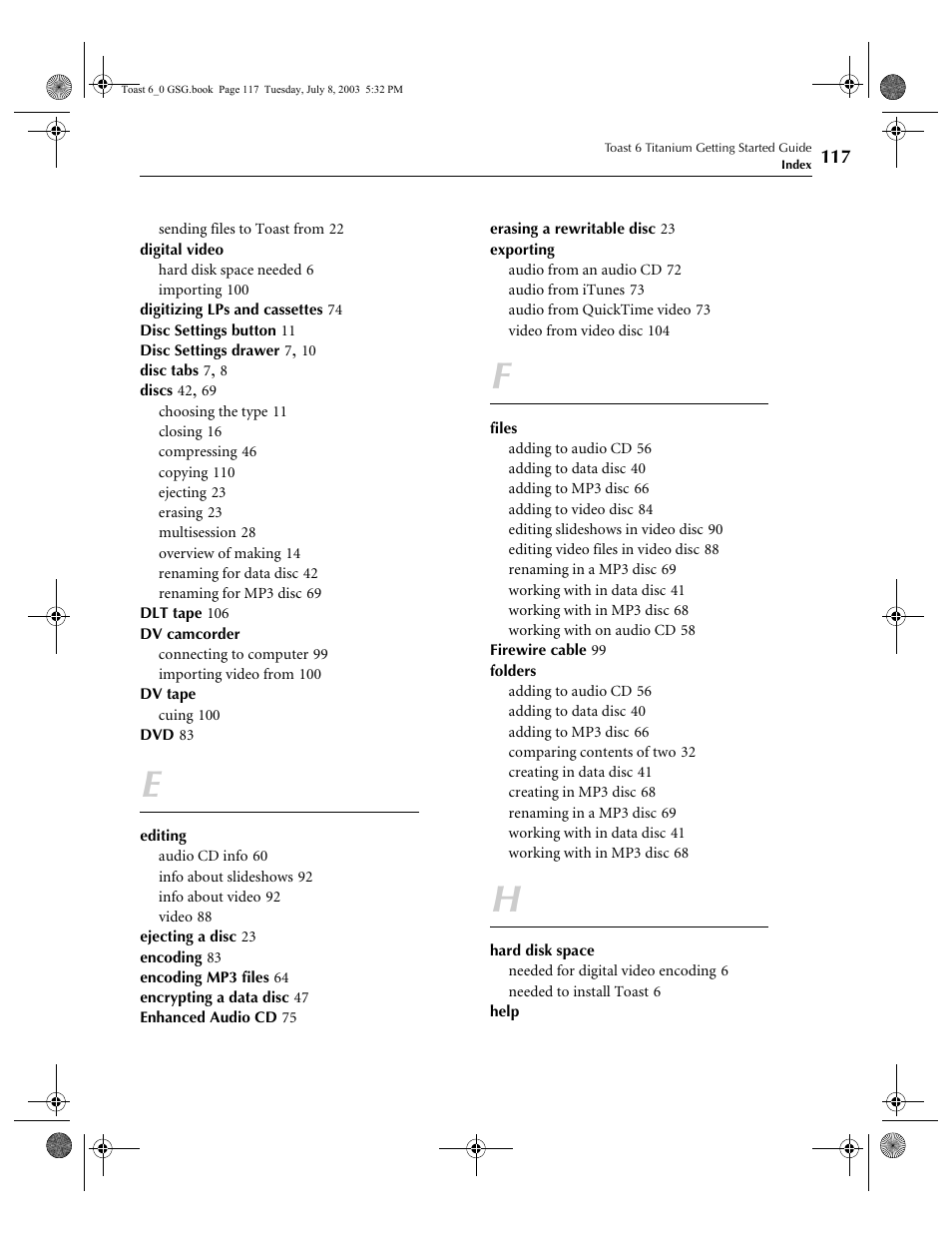 Roxio TOAST 6 User Manual | Page 127 / 132