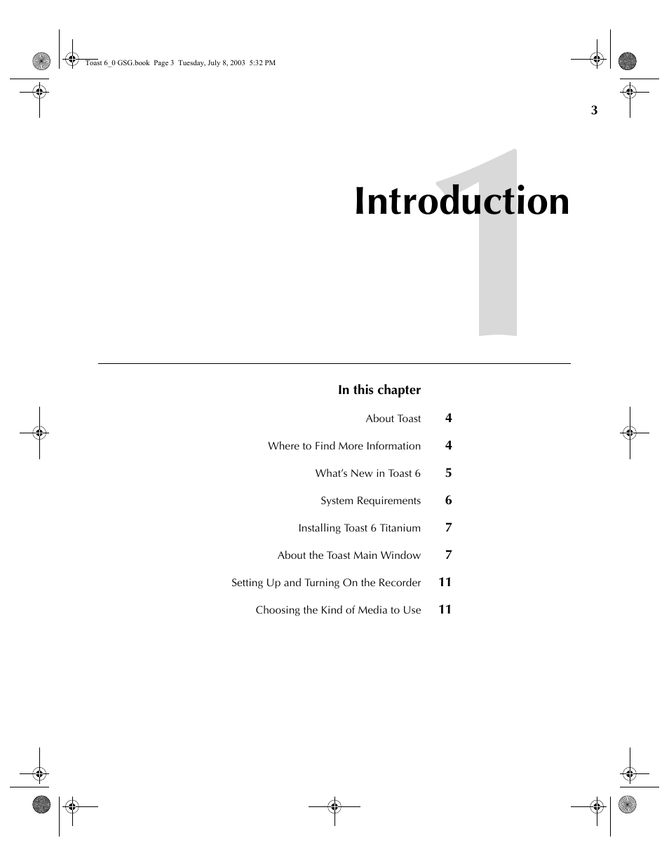 Introduction | Roxio TOAST 6 User Manual | Page 13 / 132