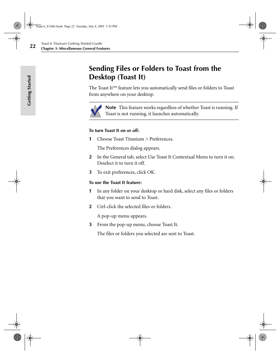 Roxio TOAST 6 User Manual | Page 32 / 132