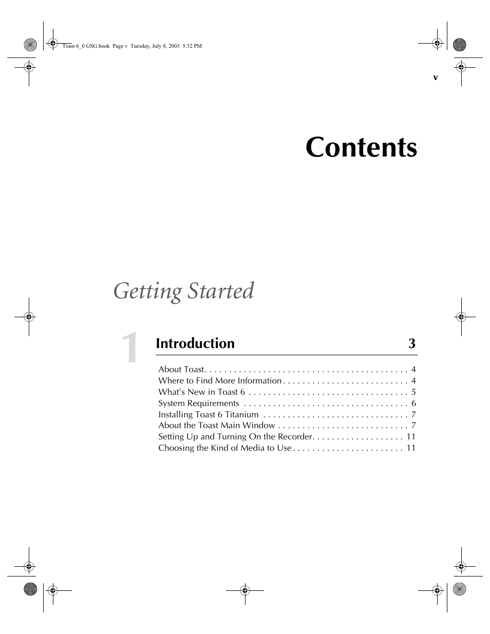 Roxio TOAST 6 User Manual | Page 5 / 132