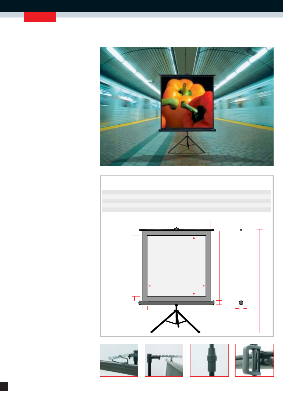 Tripods | Reflecta Projection Screens User Manual | Page 12 / 36