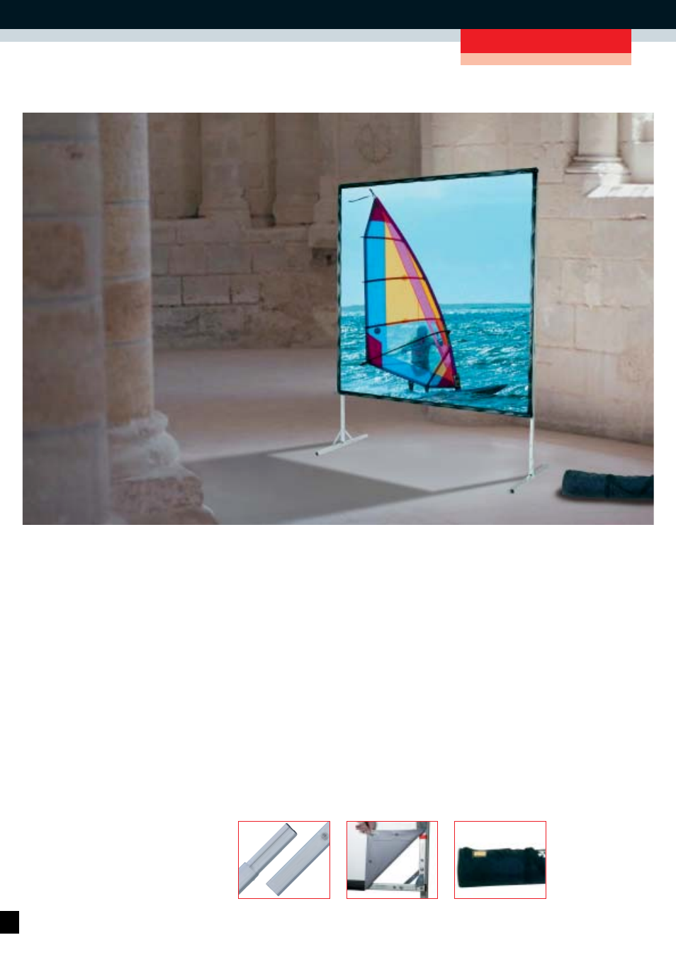 Aluminum frame | Reflecta Projection Screens User Manual | Page 18 / 36