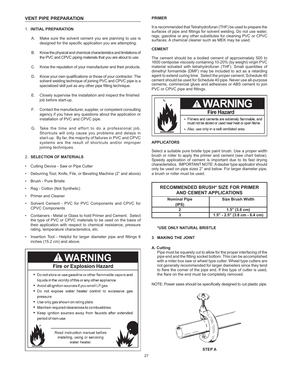 Reliance Water Heaters 317775-000 User Manual | Page 27 / 40