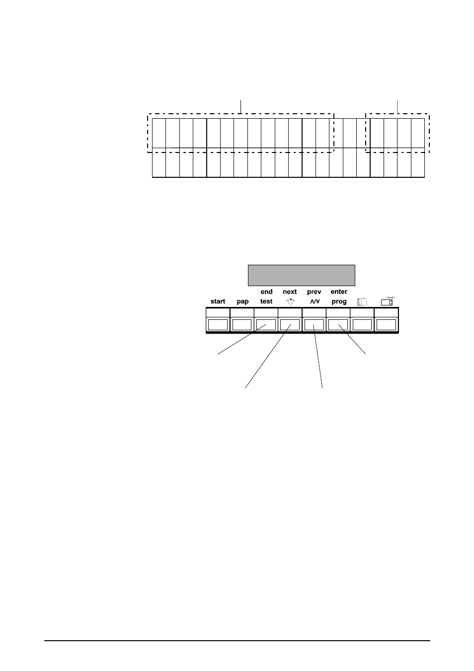 What does the display show in programming mode, The key functions in programming mode, Enter" key | Next" key, Prev" key, End" key | Rena DA615 User Manual | Page 31 / 82