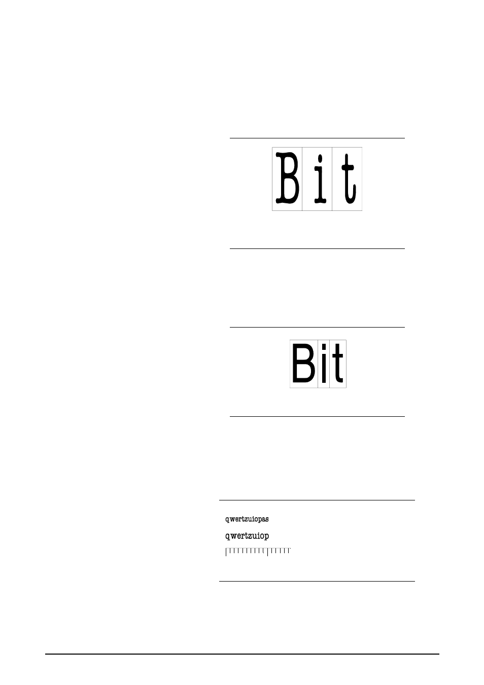 Spacing, Pitch, Fixed spacing between characters | Proportional character spacing | Rena DA615 User Manual | Page 51 / 82