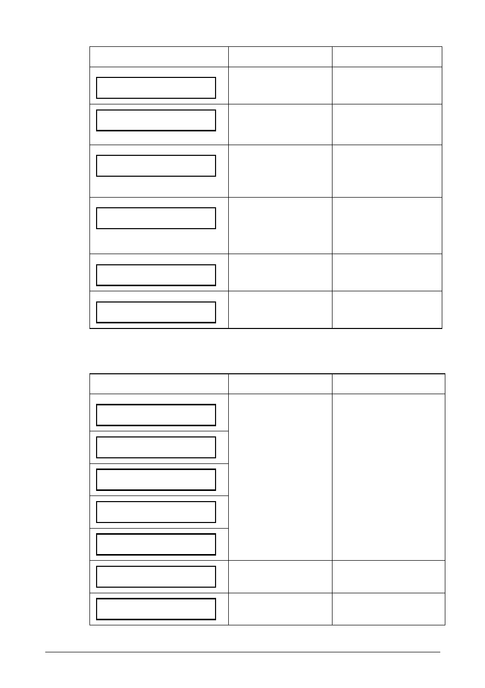 Error messages for soft fonts, Error message cause solution | Rena DA615 User Manual | Page 59 / 82