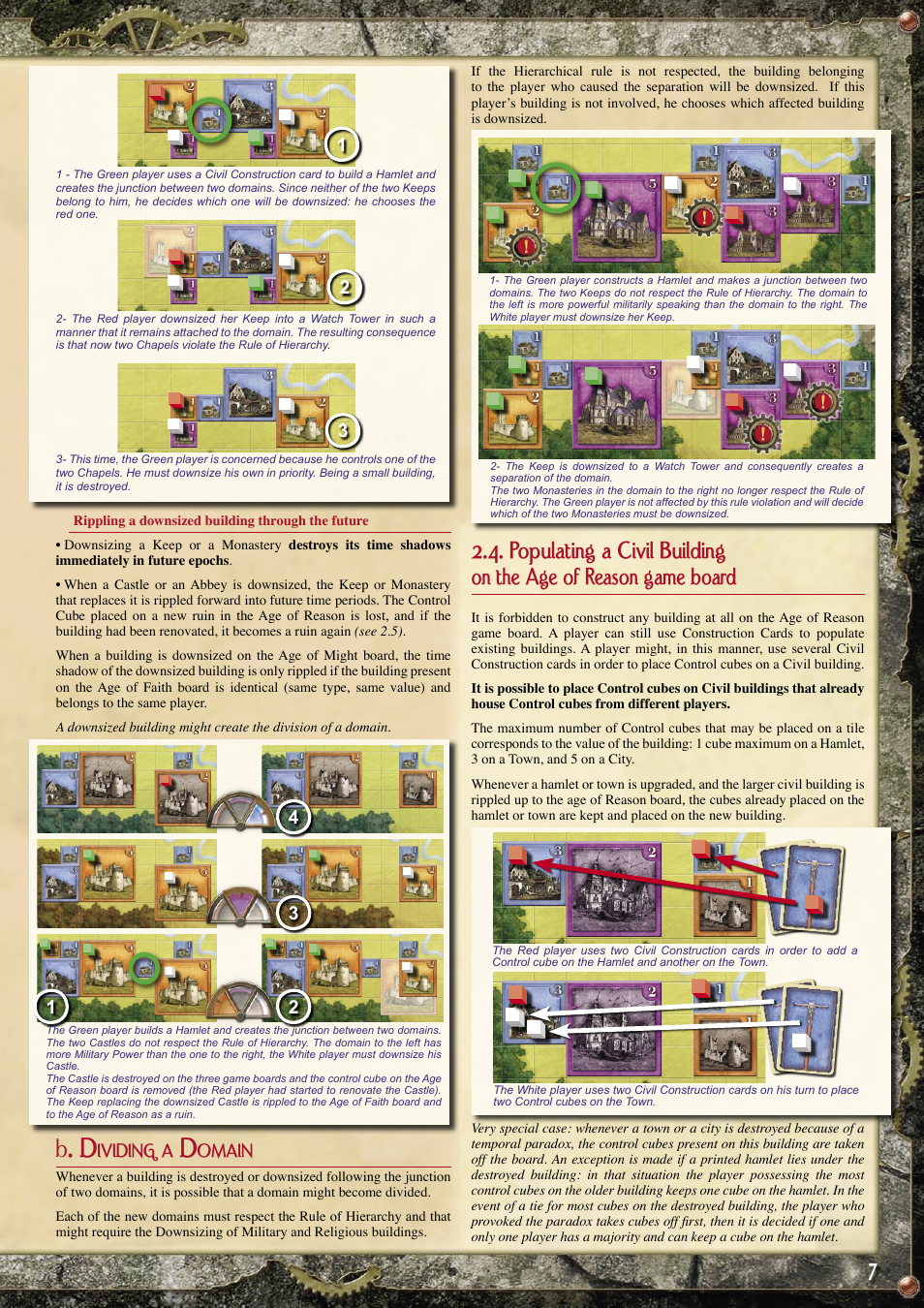 B. d, Ividing, Omain | Rio Grande Games Khronos 222 User Manual | Page 7 / 8