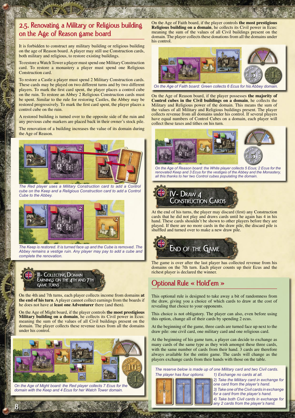 Optional rule « hold’em, Iv- d | Rio Grande Games Khronos 222 User Manual | Page 8 / 8