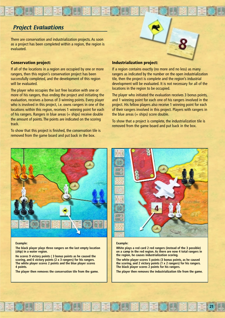 Project evaluations | Rio Grande Games Australia 27 User Manual | Page 5 / 8