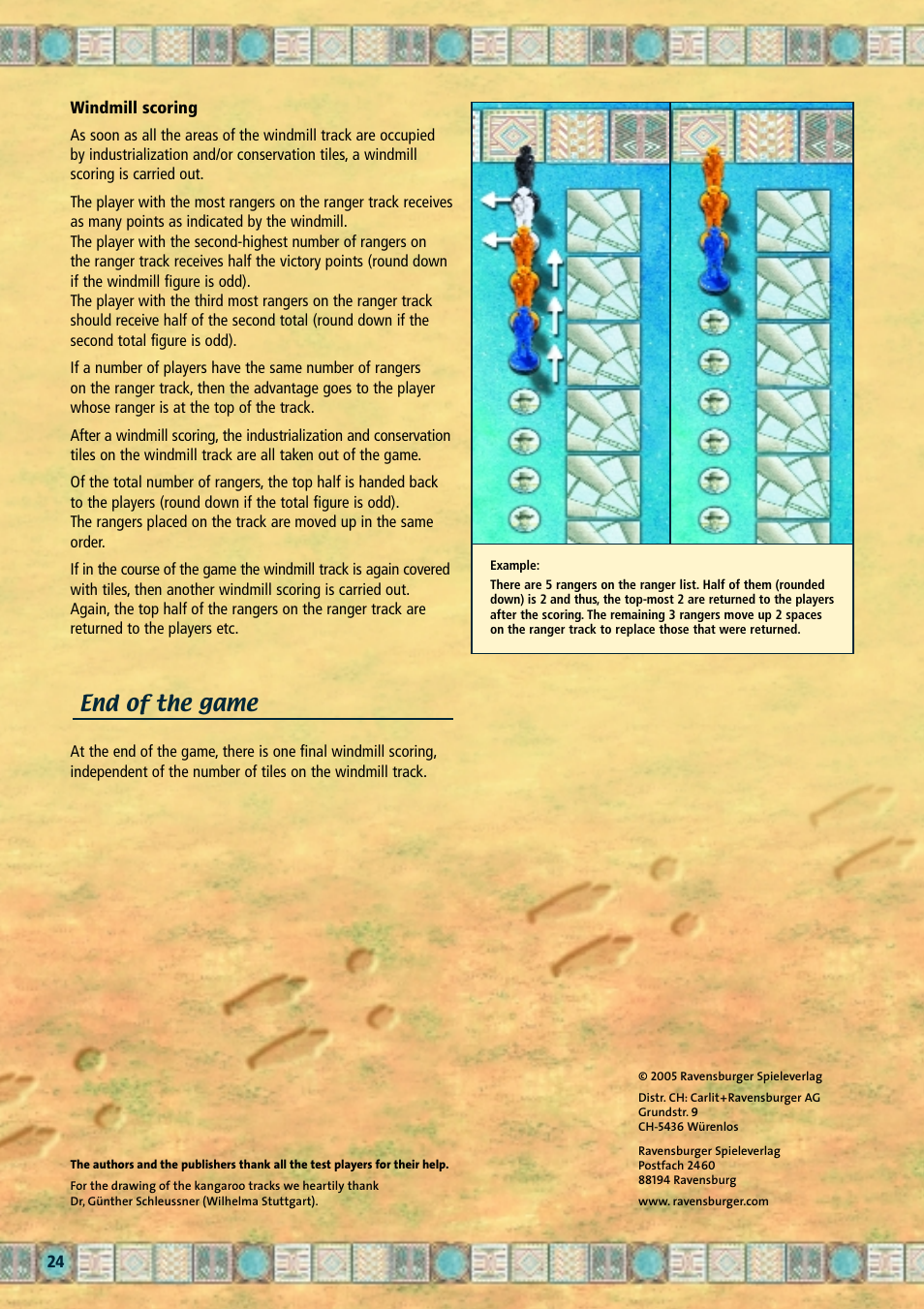 End of the game | Rio Grande Games Australia 27 User Manual | Page 8 / 8