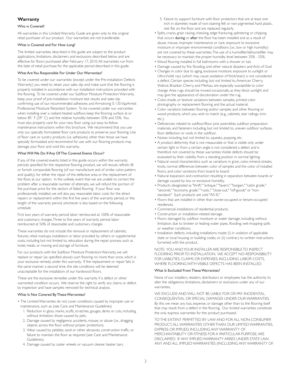 Robbins Company Flooring User Manual | Page 3 / 5