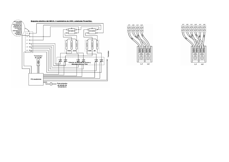 Not for u.s.a, Uso del powerstar, Canada wiring | Redring AE115 User Manual | Page 7 / 16