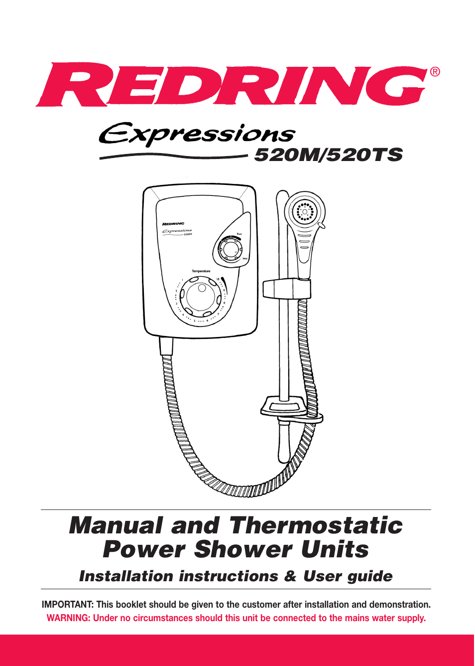 Redring 520M User Manual | 12 pages