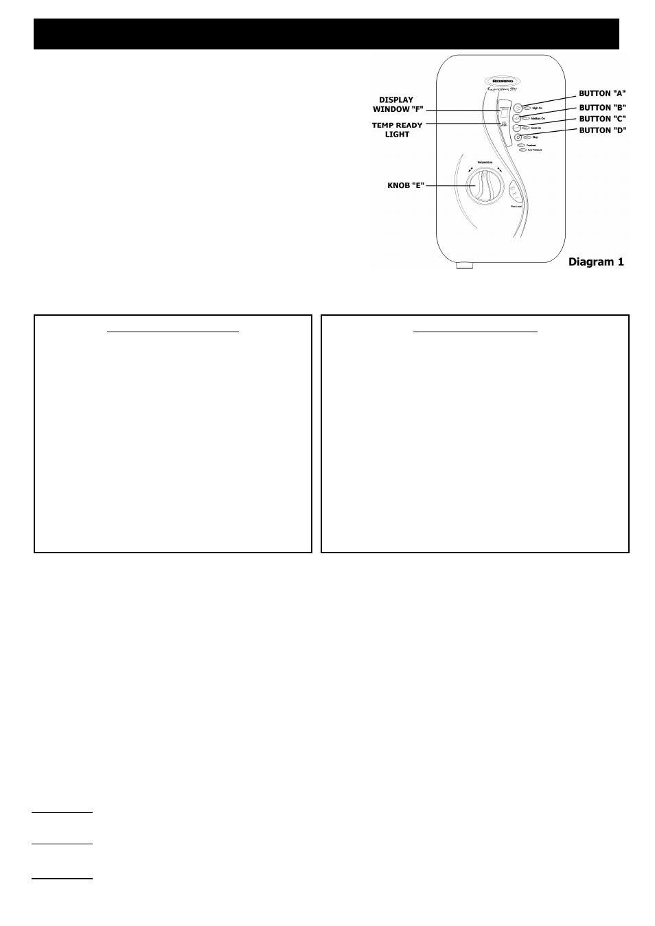 How to use your expressions 550s shower (detailed) | Redring 550S User Manual | Page 3 / 12