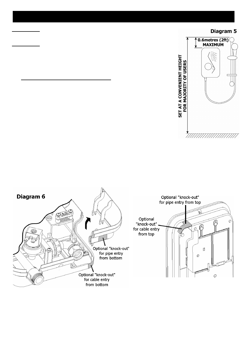 How to install your expressions 550s shower | Redring 550S User Manual | Page 7 / 12