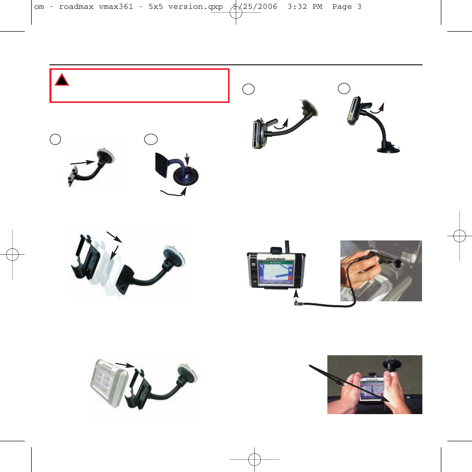 Installing your vmax361, Let’s get started | Roadmax VMAX361 User Manual | Page 10 / 36