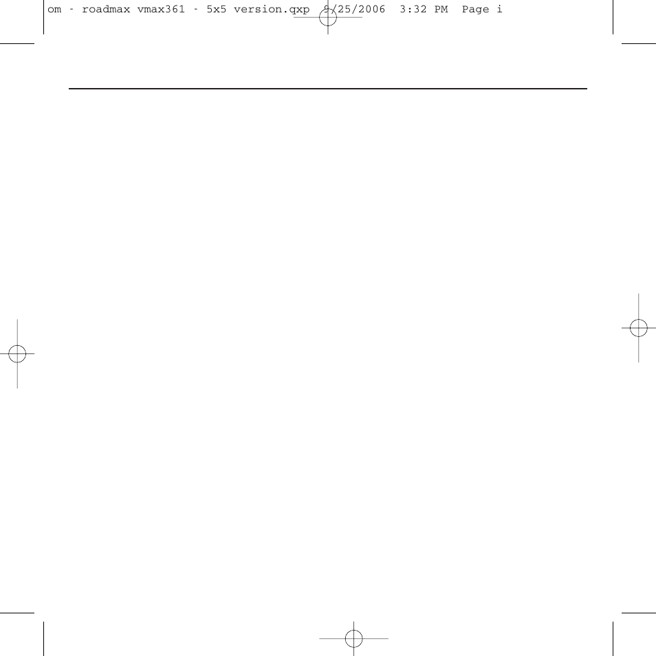 Roadmax VMAX361 User Manual | Page 3 / 36