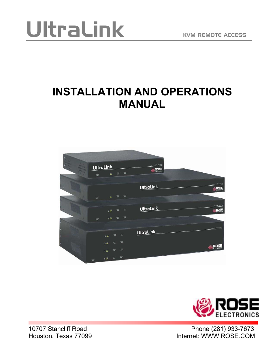 Rose electronic UL-V3 User Manual | 74 pages