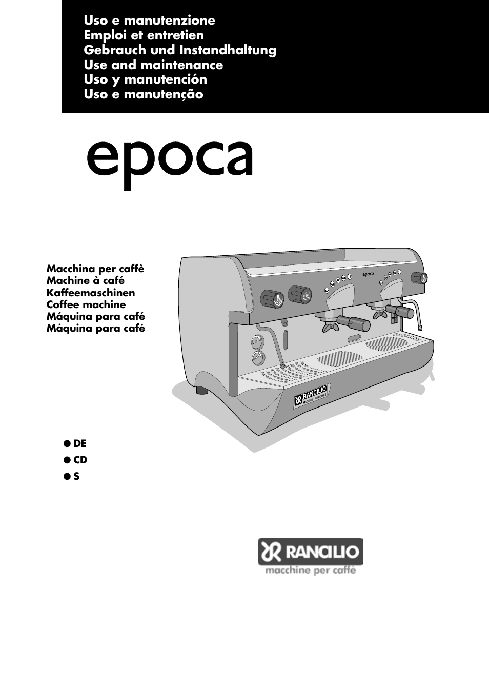 Rancilio epoca DE User Manual | 21 pages