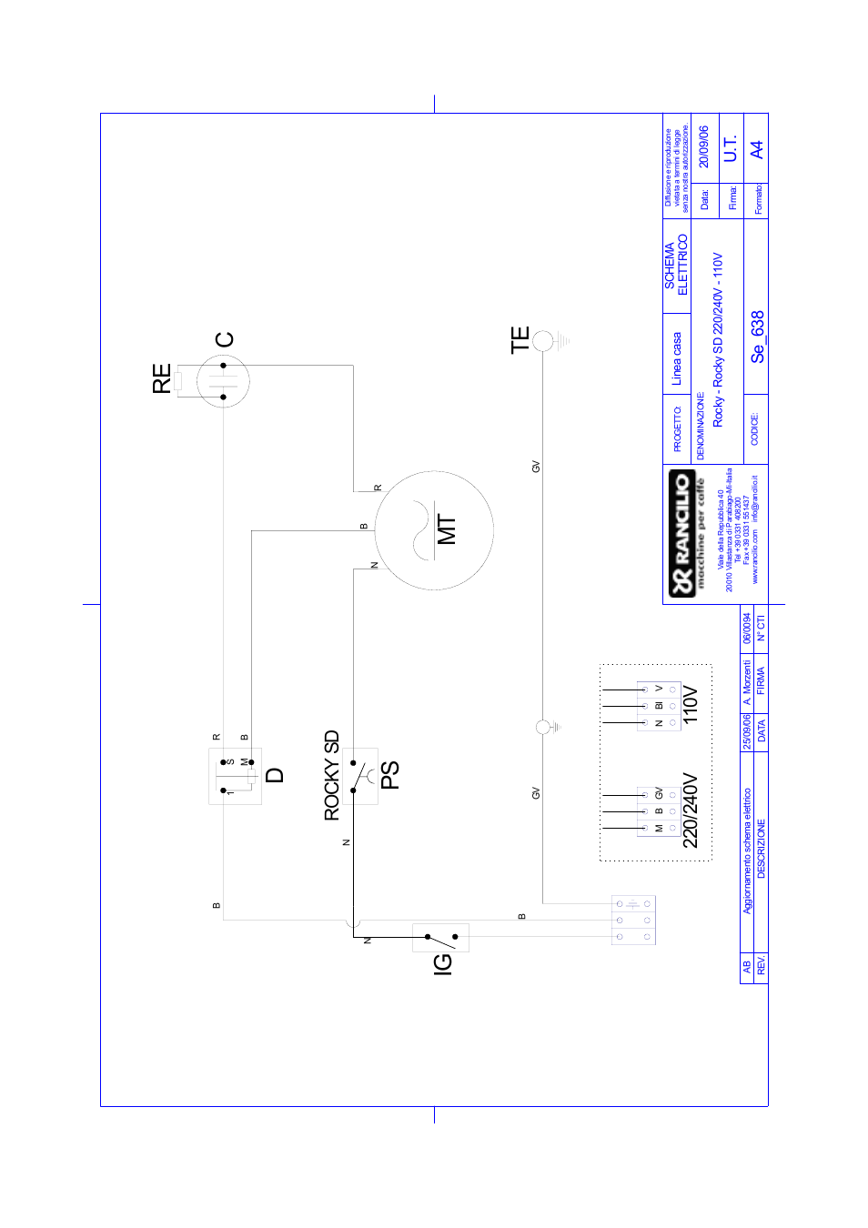 Mt te ig ps d re c, U. t. a4 se _6 38 | Rancilio ROCKY-SD User Manual | Page 46 / 48