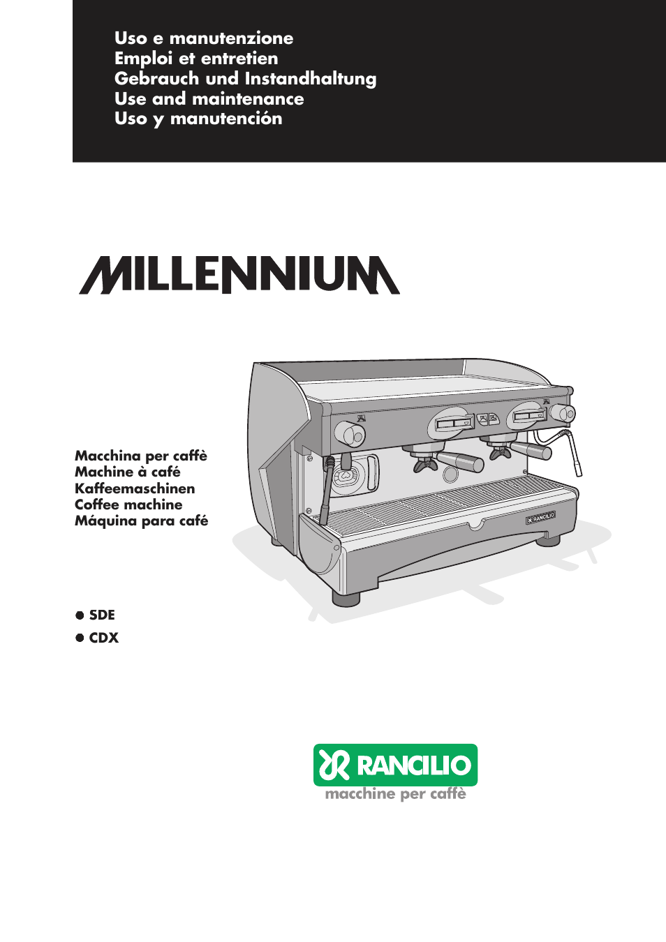 Rancilio Millennium User Manual | 104 pages