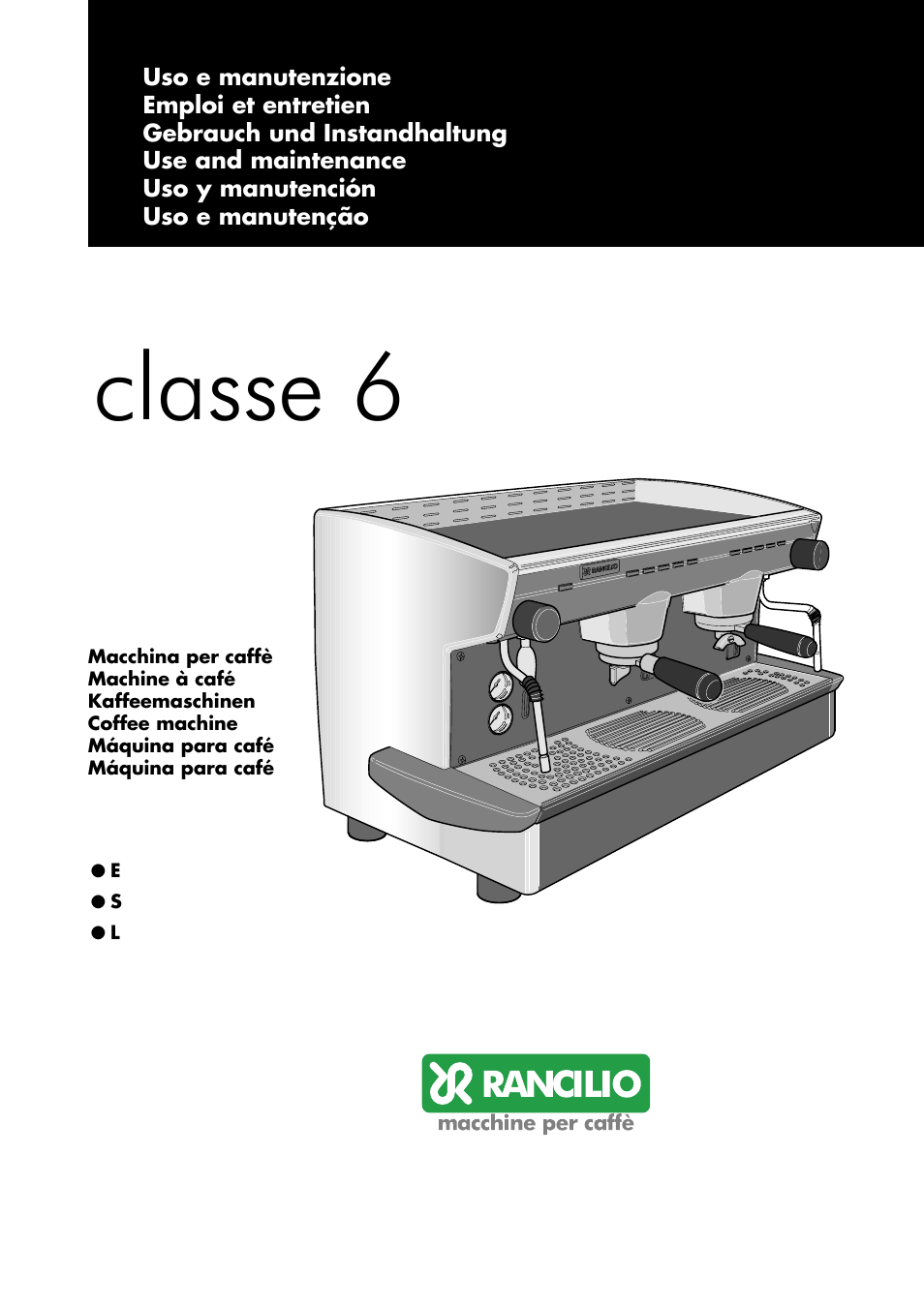 Rancilio classe 6 User Manual | 23 pages