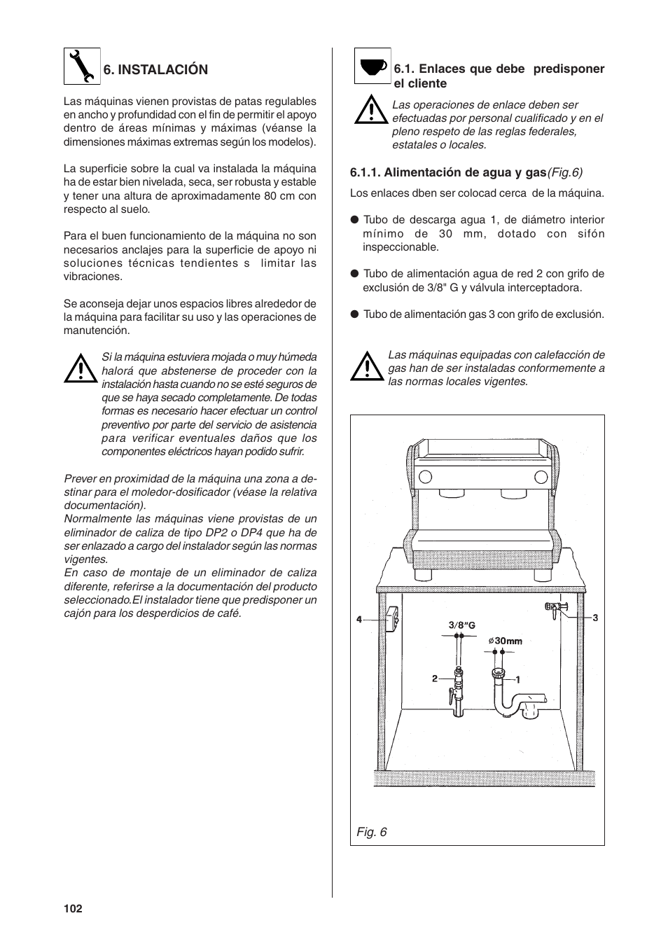 Rancilio S20 User Manual | Page 102 / 128