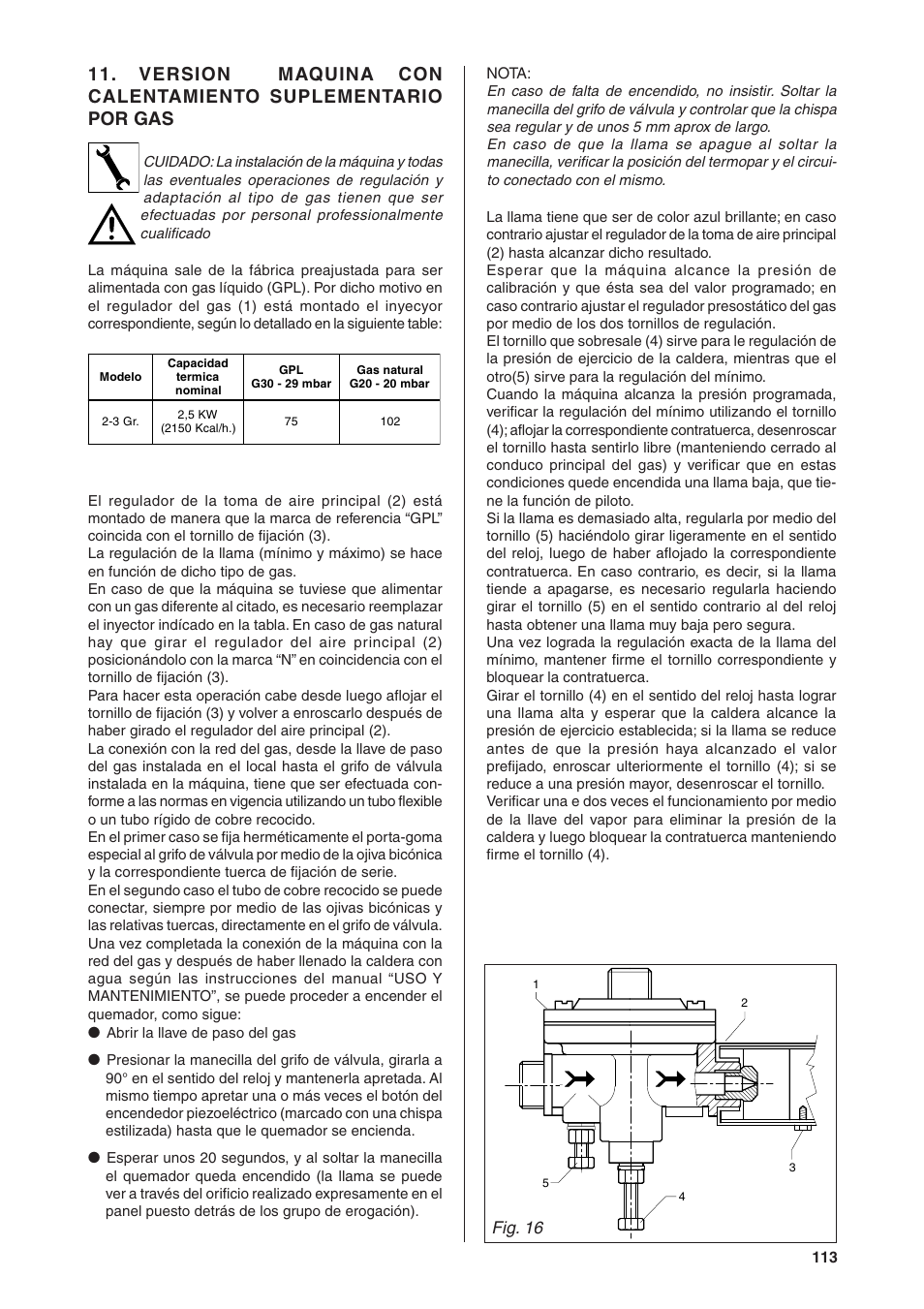 Fig. 16 | Rancilio S20 User Manual | Page 113 / 128