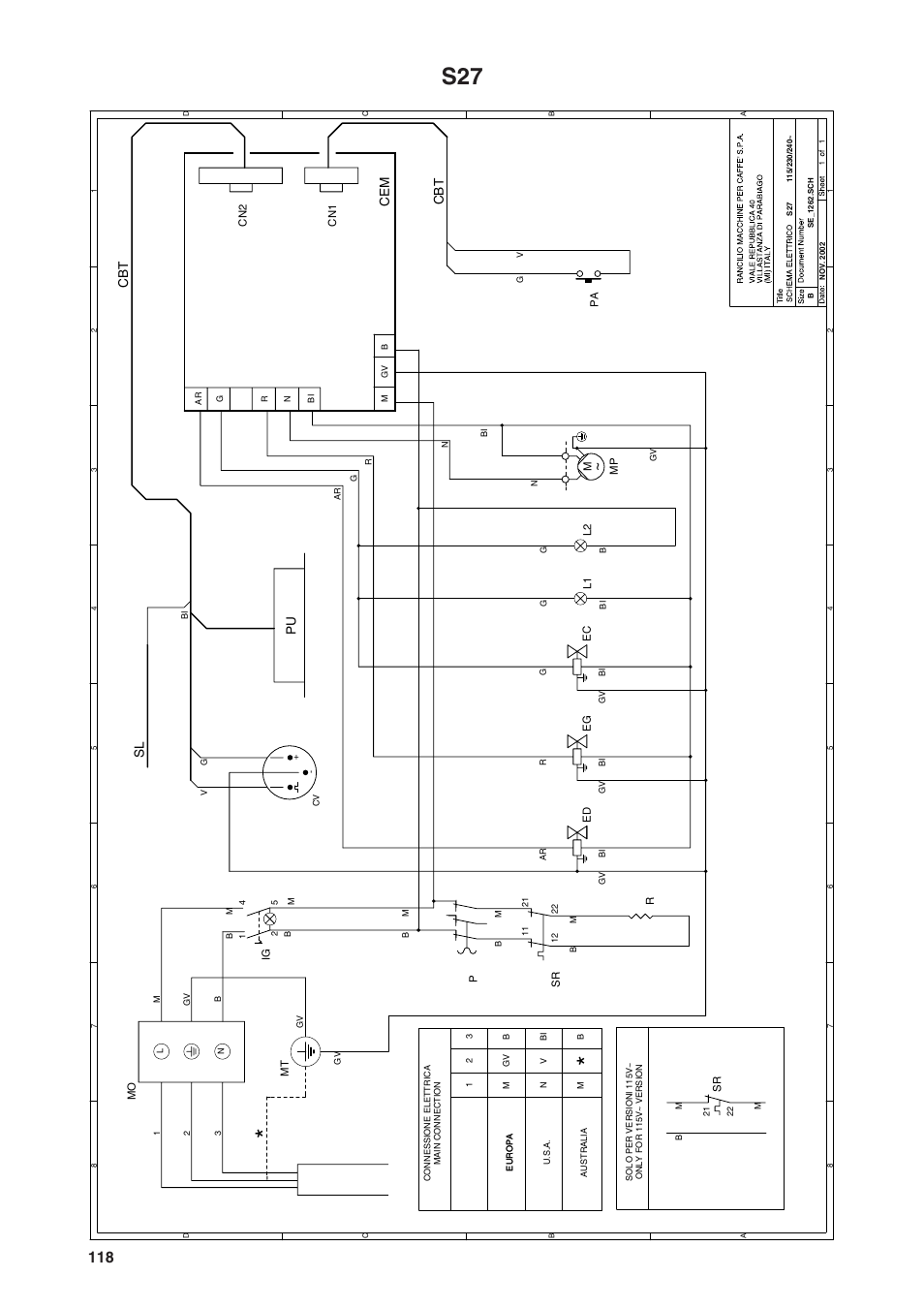 Sl pu | Rancilio S20 User Manual | Page 118 / 128