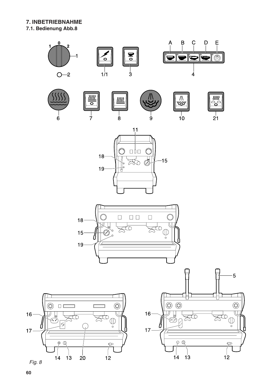 Rancilio S20 User Manual | Page 60 / 128