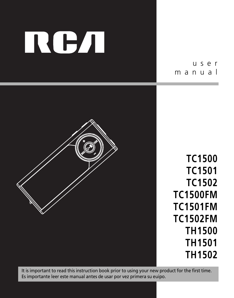 RCA TC1501 User Manual | 48 pages