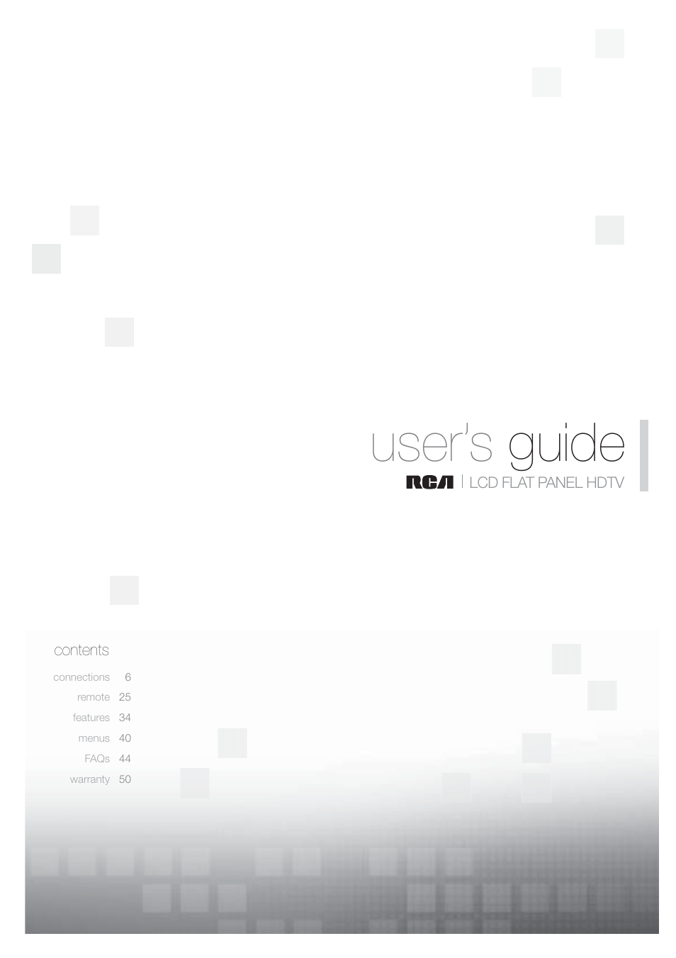 RCA LCD FLAT PANEL HDTV User Manual | 52 pages