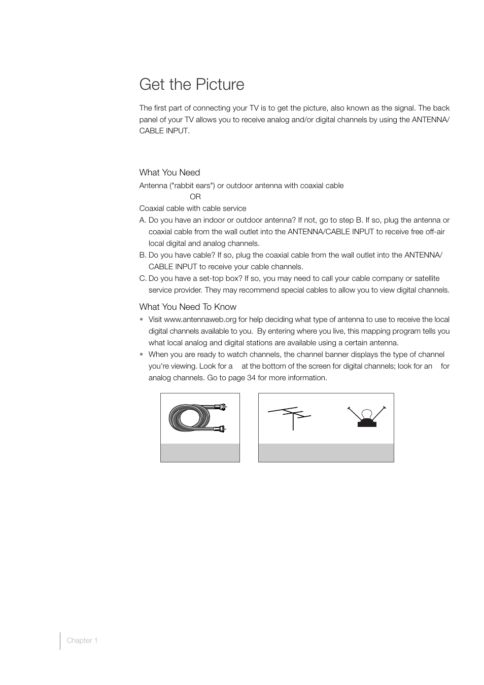 Get the picture | RCA LCD FLAT PANEL HDTV User Manual | Page 14 / 52