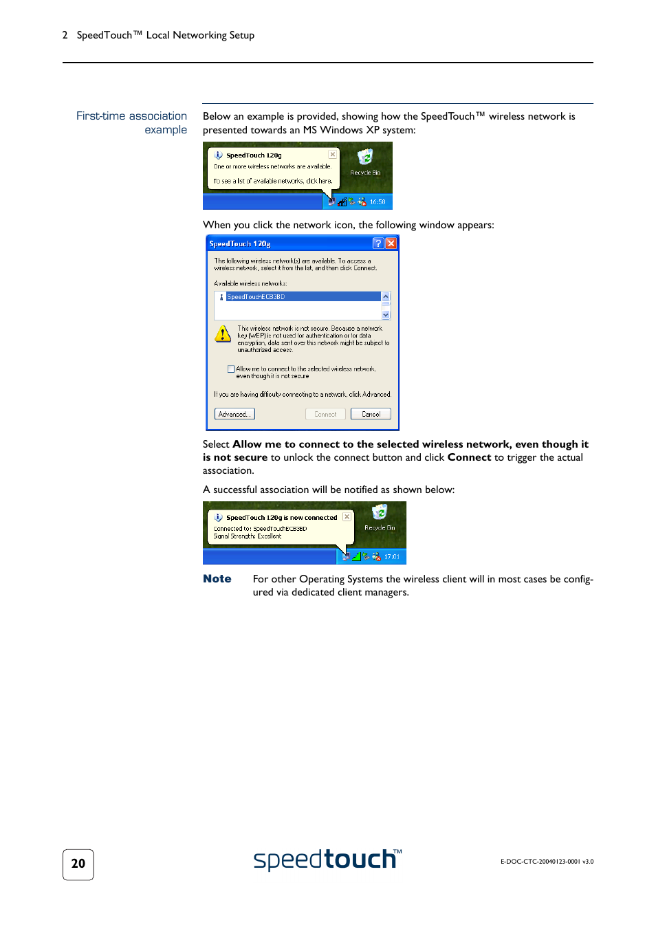 First-time association example | RCA 580 User Manual | Page 22 / 104