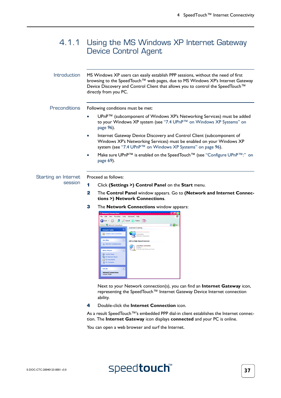 Introduction, Preconditions, Starting an internet session | RCA 580 User Manual | Page 39 / 104