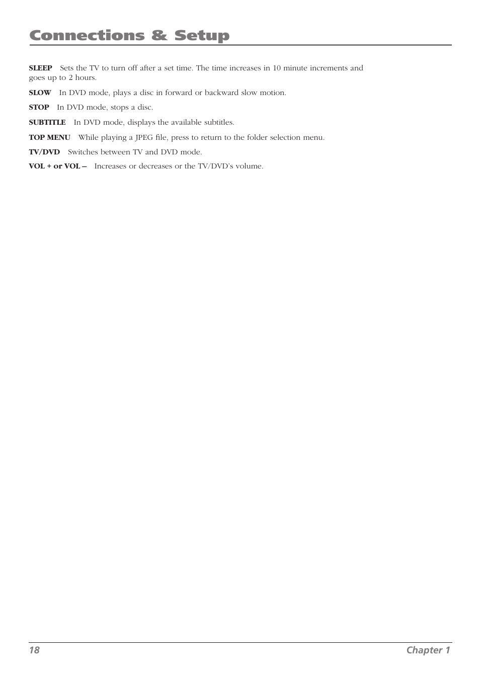 Connections & setup | RCA L32WD26D User Manual | Page 18 / 44