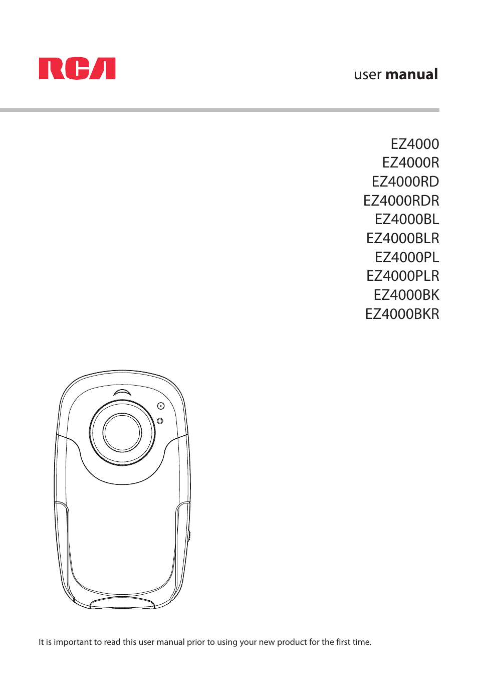 RCA EZ4000RD User Manual | 32 pages