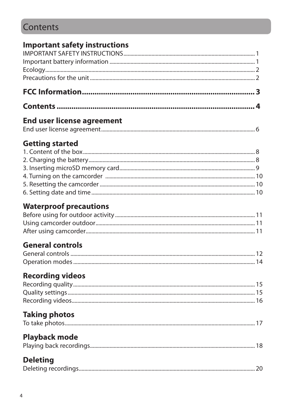 RCA EZ4000RD User Manual | Page 5 / 32