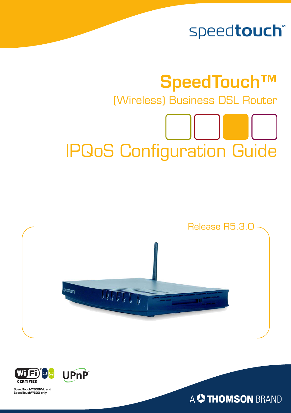 RCA THOMSON SpeedTouchTM (Wireless) Business DSL Router User Manual | 124 pages