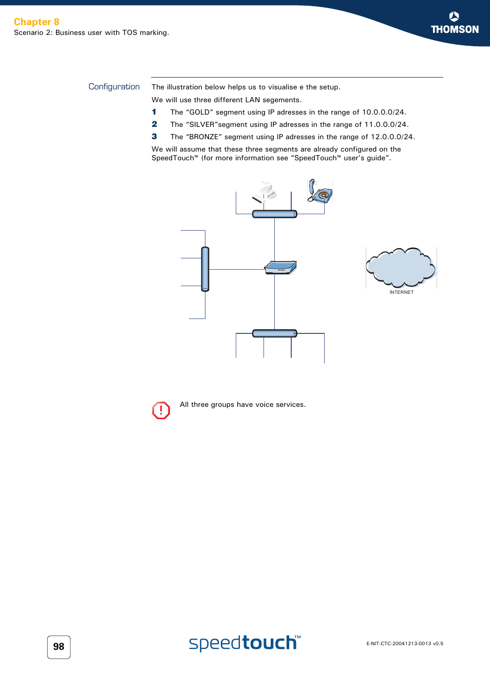 Configuration, Chapter 8 | RCA THOMSON SpeedTouchTM (Wireless) Business DSL Router User Manual | Page 100 / 124