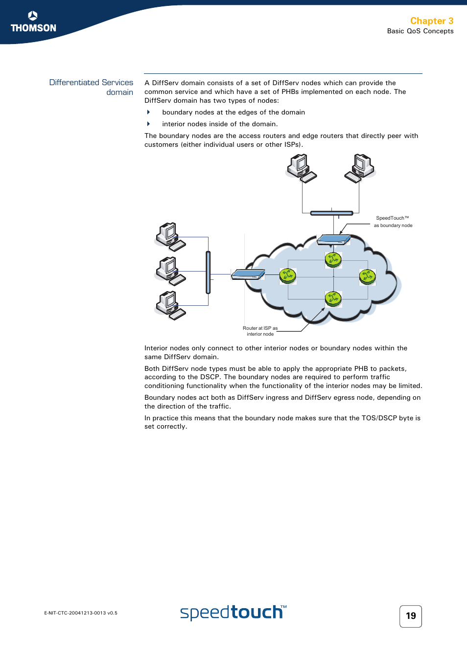 Differentiated services domain, Chapter 3 | RCA THOMSON SpeedTouchTM (Wireless) Business DSL Router User Manual | Page 21 / 124