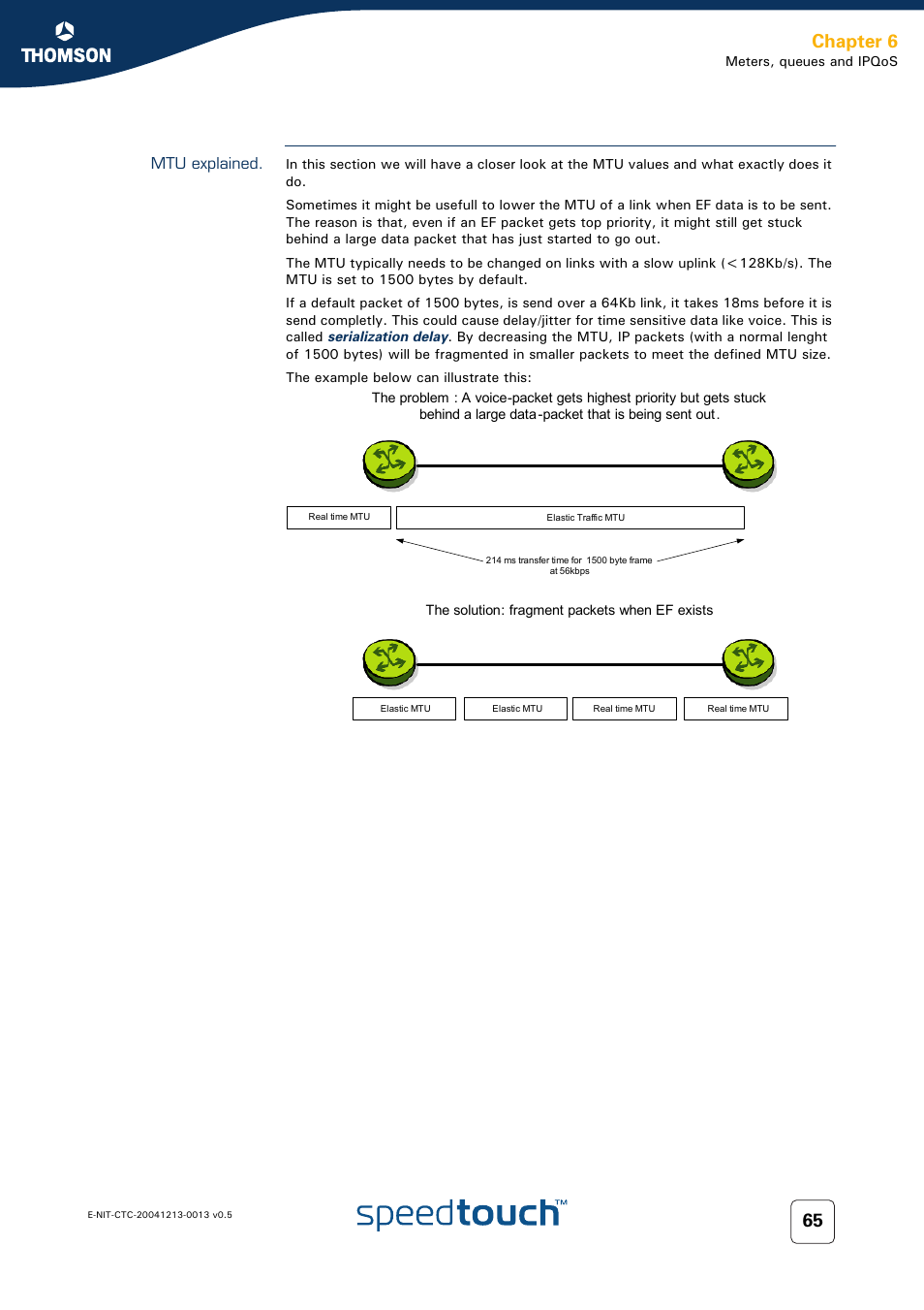 Mtu explained, Chapter 6 | RCA THOMSON SpeedTouchTM (Wireless) Business DSL Router User Manual | Page 67 / 124