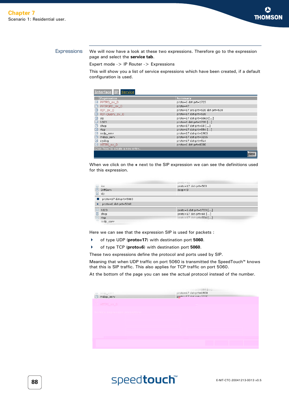 Expressions, Chapter 7 | RCA THOMSON SpeedTouchTM (Wireless) Business DSL Router User Manual | Page 90 / 124