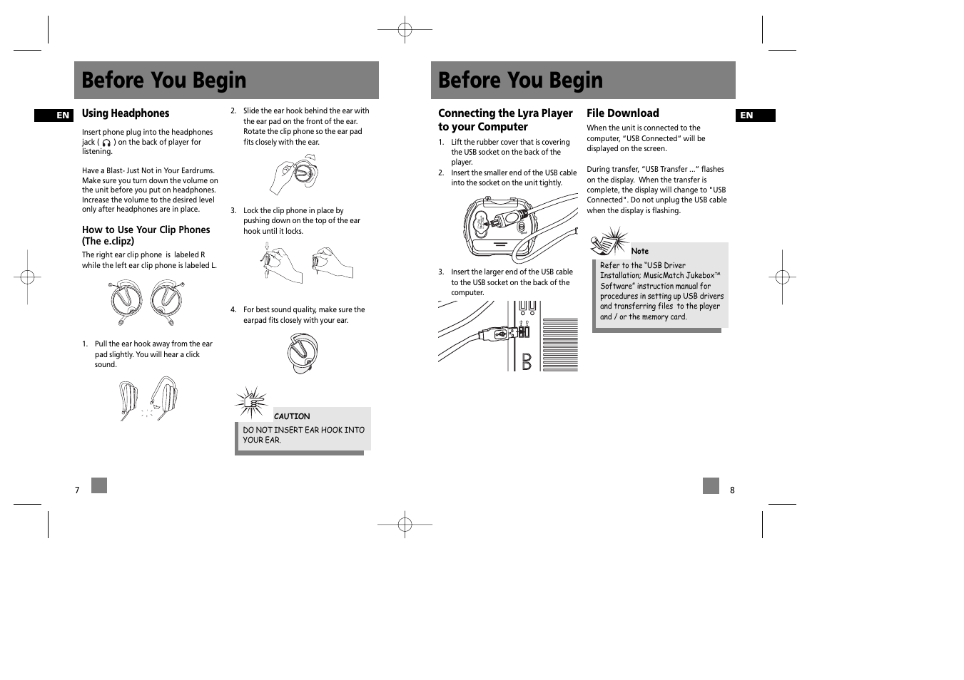 Before you begin | RCA RD1072 User Manual | Page 9 / 16