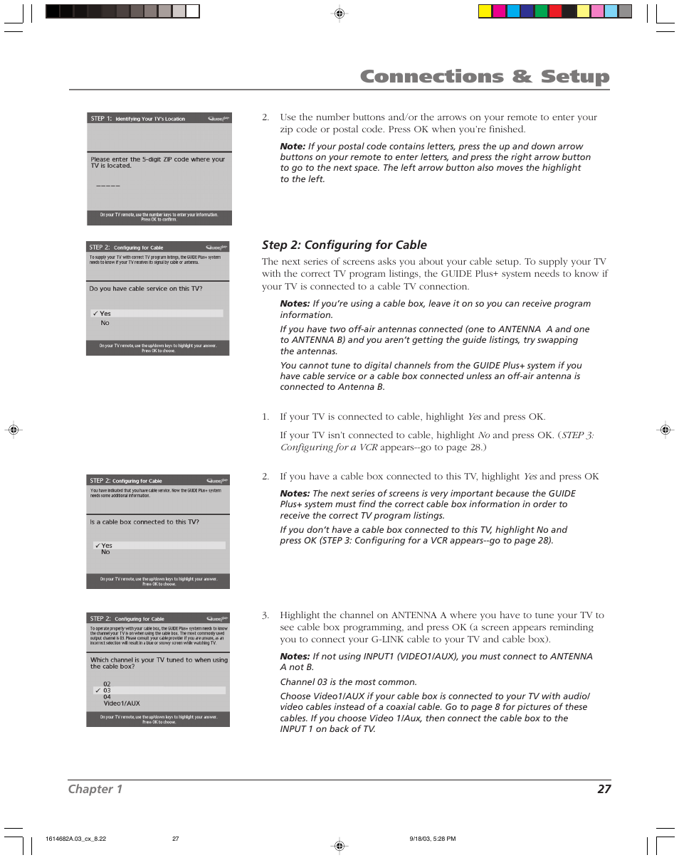 Connections & setup | RCA SCENIUM HDLP50W151 User Manual | Page 29 / 96