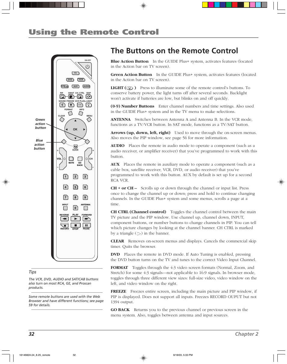 32 chapter 2 | RCA SCENIUM HDLP50W151 User Manual | Page 34 / 96