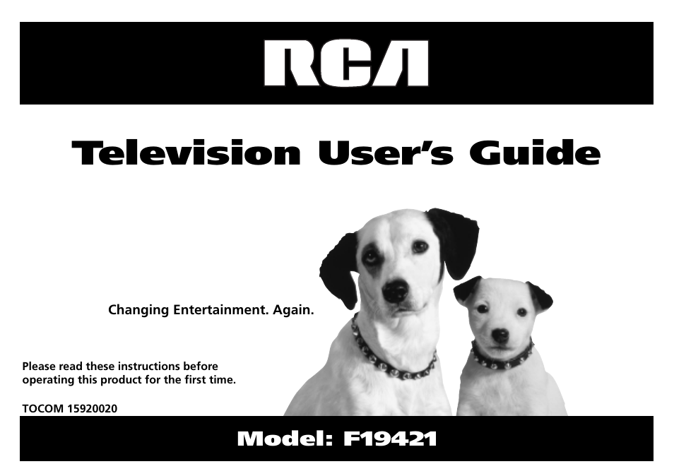 RCA F19421 User Manual | 32 pages