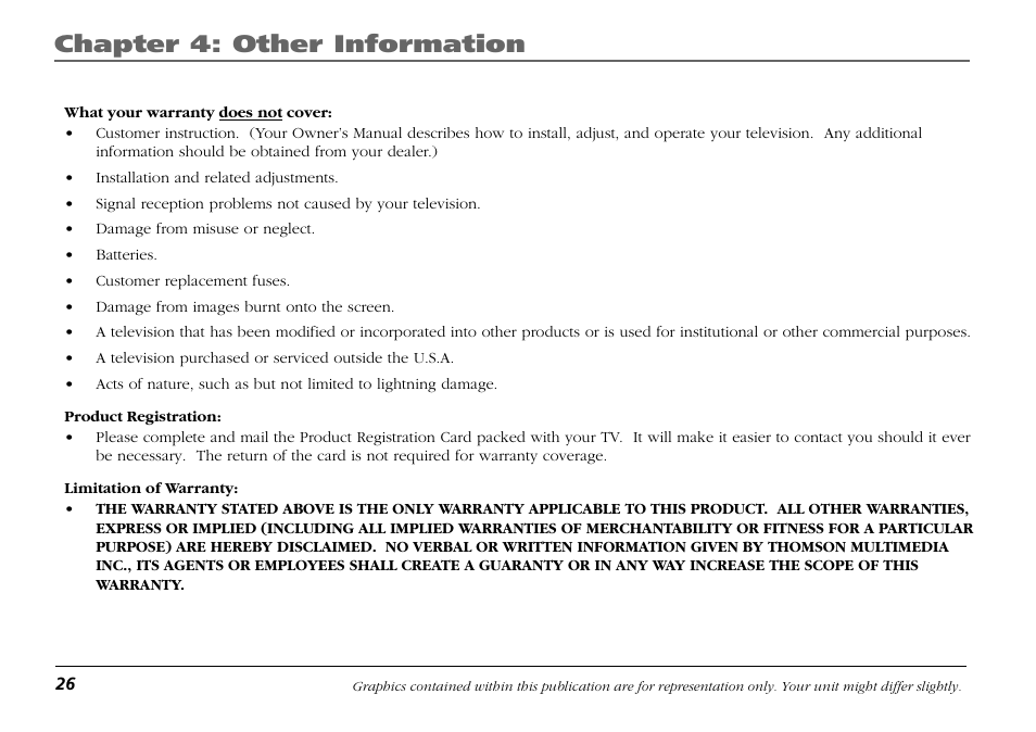Chapter 4: other information | RCA F19421 User Manual | Page 28 / 32